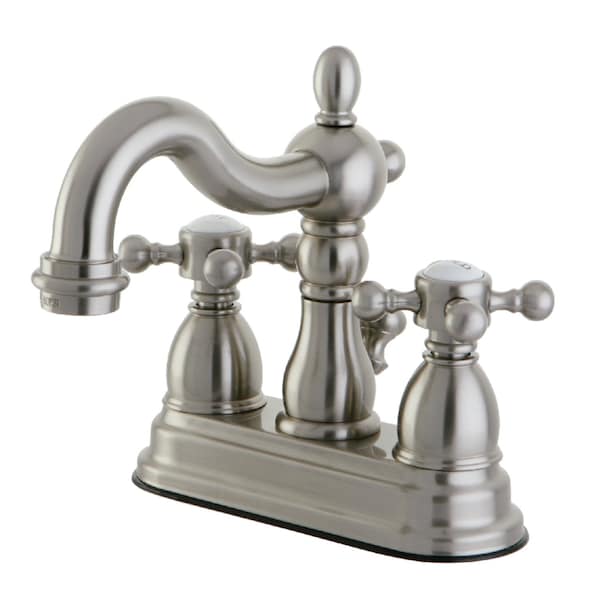 KS1608BX 4" Centerset Bathroom Faucet, Brushed Nickel